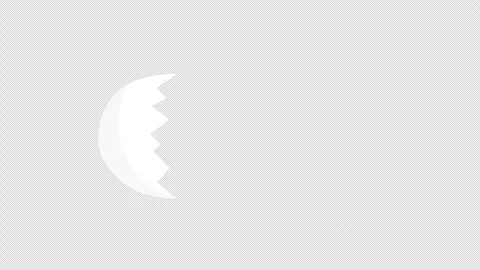 Loop animation of colorful Easter egg transparent background with an alpha .. Stock Footage 310494696