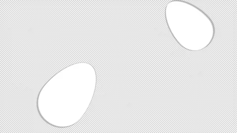 Loop animation of colorful Easter egg transparent background with an alpha .. Stock Footage 310497551