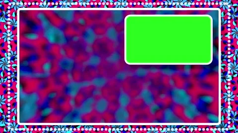 Loop animation with colorful patterns and a blank area for text display Stock Footage 333664858
