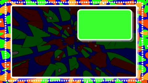 Loop animation of colorful shapes spinning in a vibrant background Stock Footage 333676137