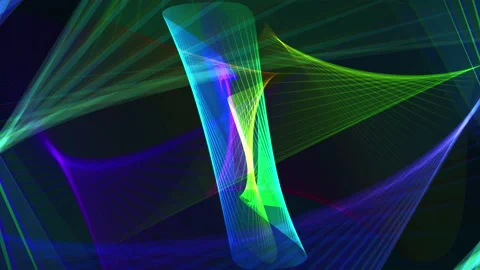 Loop animation colorful wavy background in bright neon colors Stock Footage 136693809