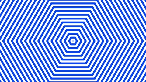 A loop animation concentric hexagon pattern optical illusion background Stock-Footage 337929729