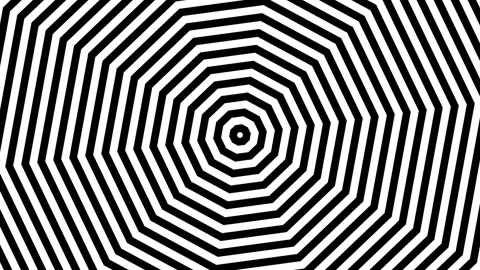 A loop animation concentric octagon pattern background Stock Footage 317384336