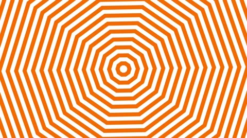 A loop animation concentric octagon pattern background with motion blur Stockbeeldmateriaal 342281558