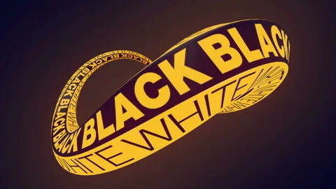 Loop animation of curved spinning ring. Abstract background. 3d rendering HD Stock Footage 185379302