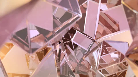 Loop animation of diamond reflection crystals. Stock Footage 285475211