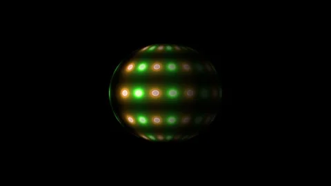 Loop Animation with Disco Ball. Motion Graphics 3d Render. Night Club Disco.. Stock Footage 309383680