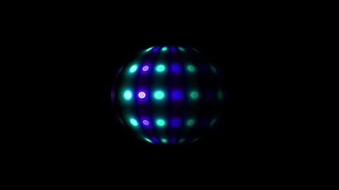 Loop Animation with Disco Ball. Motion Graphics 3d Render. Night Club Disco.. Stock Footage 309383720