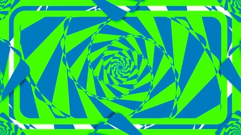 Loop animation displaying swirling shapes and colors in a pattern with blue.. 스톡 동영상 333611638