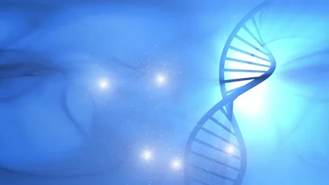 Loop animation dna chain copy space backgrounds Stock-Footage 334808706