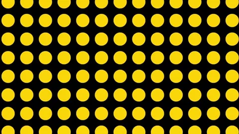 A loop animation dots pattern,black and yellow color with motion blur Stock Footage 325079222