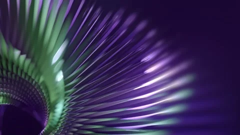 Loop animation of an figure resembling a spiral. 3d rendering 4K Stock Footage 282741061