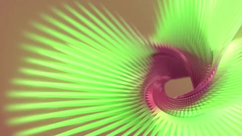 Loop animation of a figure in the shape of a Moebius ring. 3d rendering 4K Stock Footage 288000988