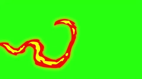 Loop animation fire with comic style on ... | Stock Video | Pond5