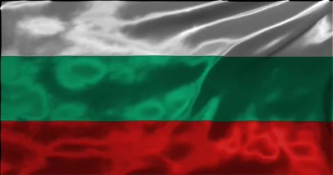 Loop Animation the flag of Bulgaria, waving flag 4k animation footage Stock Footage 275287224