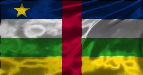 Loop Animation the flag of Central Adrican Republic, waving flag 4k animati.. Stock Footage 275287880