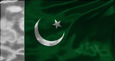 Loop Animation the flag of Pakistan, waving flag 4k animation footage Stock Footage 275295729