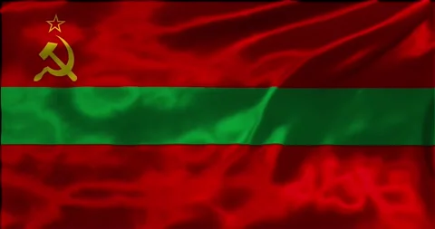 Loop Animation the flag of transnistria, waving flag 4k animation footage Stock Footage 275297761