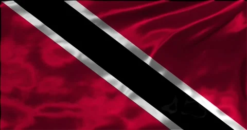 Loop Animation the flag of Trinidad And Tobago, waving flag 4k animation fo.. Stock Footage 275297912