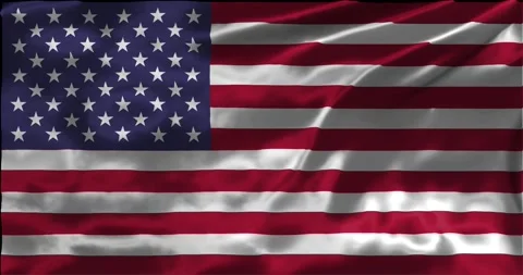 Loop Animation the flag of United States of America waving flag 4k animatio.. Stock Footage 275298626