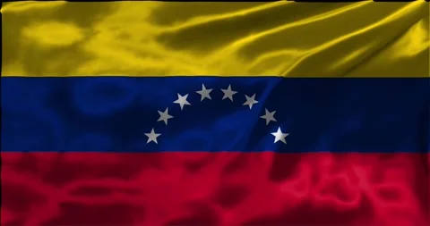 Loop Animation the flag of Venezuela waving flag 4k animation footage Stock Footage 275298814
