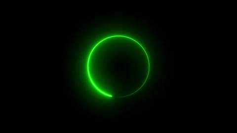 Loop animation of flare light effect on ring.Abstract glowing blue neon cir.. Stock Footage 309385047