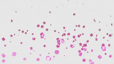 Loop animation flow up pink boxs particles abstract background Vídeo Stock 267848158
