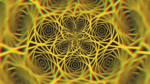 A loop animation fractal pattern background Stock Footage 325081578