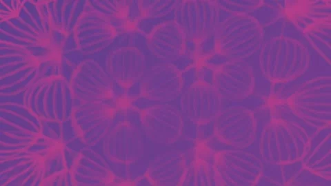Loop animation of a geometric figure with smooth oval patterns. 3d rendering 4K Stock Footage 288811675