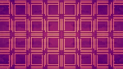 Loop animation of geometric pattern on purple background. 3d rendering 4K Stock Footage 247440711