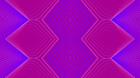 Loop animation of a geometric pattern with running waves of color. 3d rendering Stock Footage 275820277