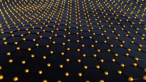 Loop Animation Of Graphene Stock Footage 143236258