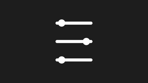 Loop animation of Hamburger Menu or Menu Icon on black background. Icon with Video stock 306105097