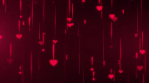 Loop animation Happy Valentines Day and romance animation, shiny and glitter Stock Footage 257770987