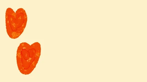 Loop animation heart icon with texture brush for valentine’s day 動画素材 327461115