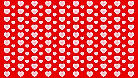 Loop animation hearts video romantic valentines day couple celebration holid Stock Footage 231455062