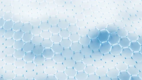 Loop animation of hexagonal structure ba... | Stock Video | Pond5
