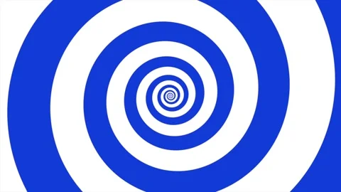 Loop animation hipnotic spiral,blue and white color with motion blur Stock Footage 337929010