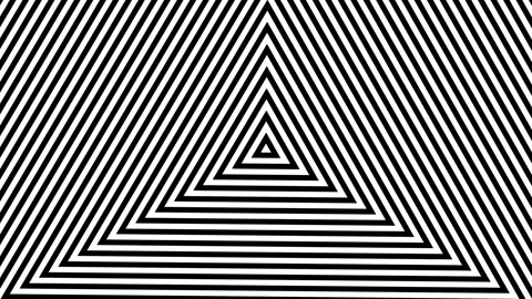 A loop animation hypnotic triangle pattern background Stock Footage 317383951