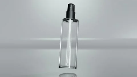 Loop animation of Instant antiseptic hand sanitizer mist spray, Stock Footage 164001042