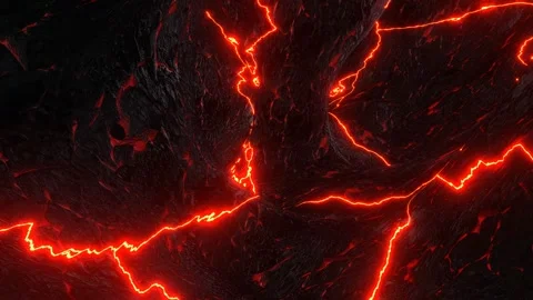 Loop Animation of Lava Cave Stock Footage 276496962