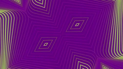 Loop animation with light green waves on purple pattern. 3d rendering 4K Vídeos de archivo 275011838