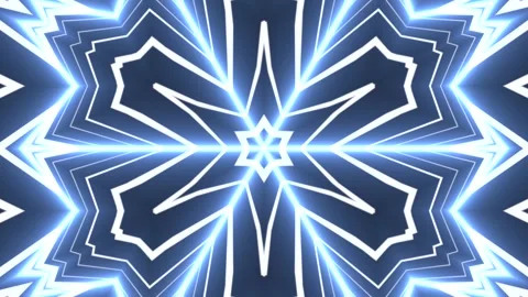 A loop animation light kaleidoscope pattern background Stock-Footage 317399417