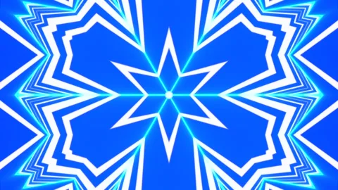 A loop animation light kaleidoscope pattern background Stock Footage 337938939