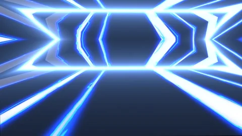 A loop animation light neon tunnel background. Stock Footage 317398584
