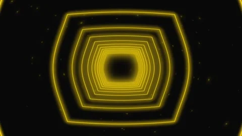 A loop animation light tunnel of rectangles background Stock Footage 325081112