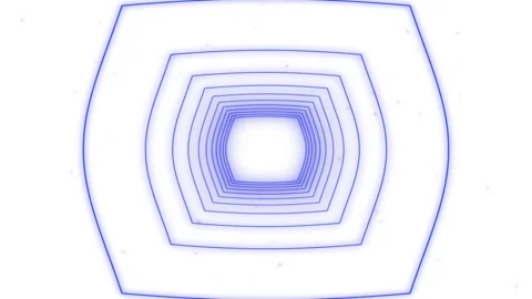 A loop animation light tunnel of rectangles background Stock Footage 337938999