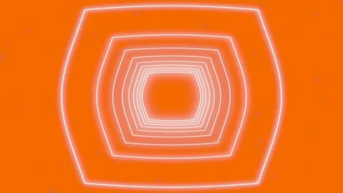 A loop animation light tunnel of rectangles background Видео 342283246