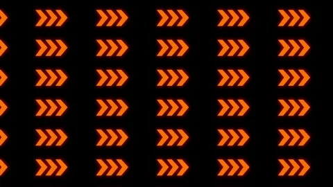 Loop animation with many side-by-side arrows moving sideways Stock Footage 298929475
