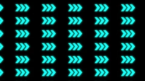 Loop animation with many side-by-side arrows moving sideways Stock Footage 298929558